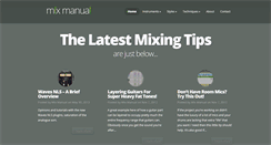Desktop Screenshot of mixmanual.com
